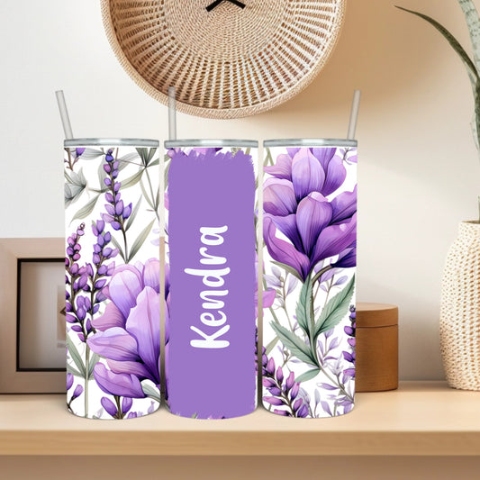 Lilac Custom Skinny Tumbler