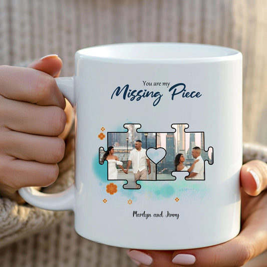 You Are My Missing Piece Mug with Photo